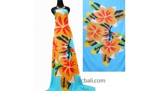 blue rayon sarongs handpainting made in bali